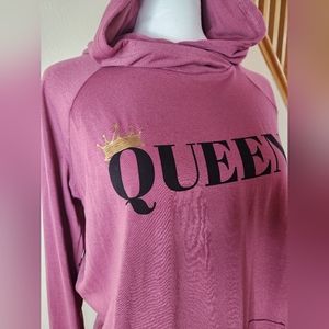 LULAROE Amber NWT Medium Queen Crown Hooded Long Sleeve